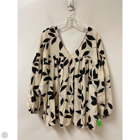 Top Long Sleeve By Ces Femme In Cream, Size: 3x