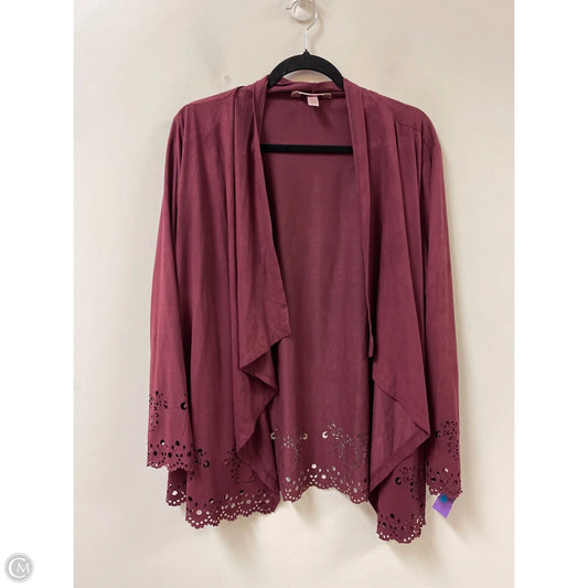 Cardigan By Krazy Kat In Red, Size: Xl