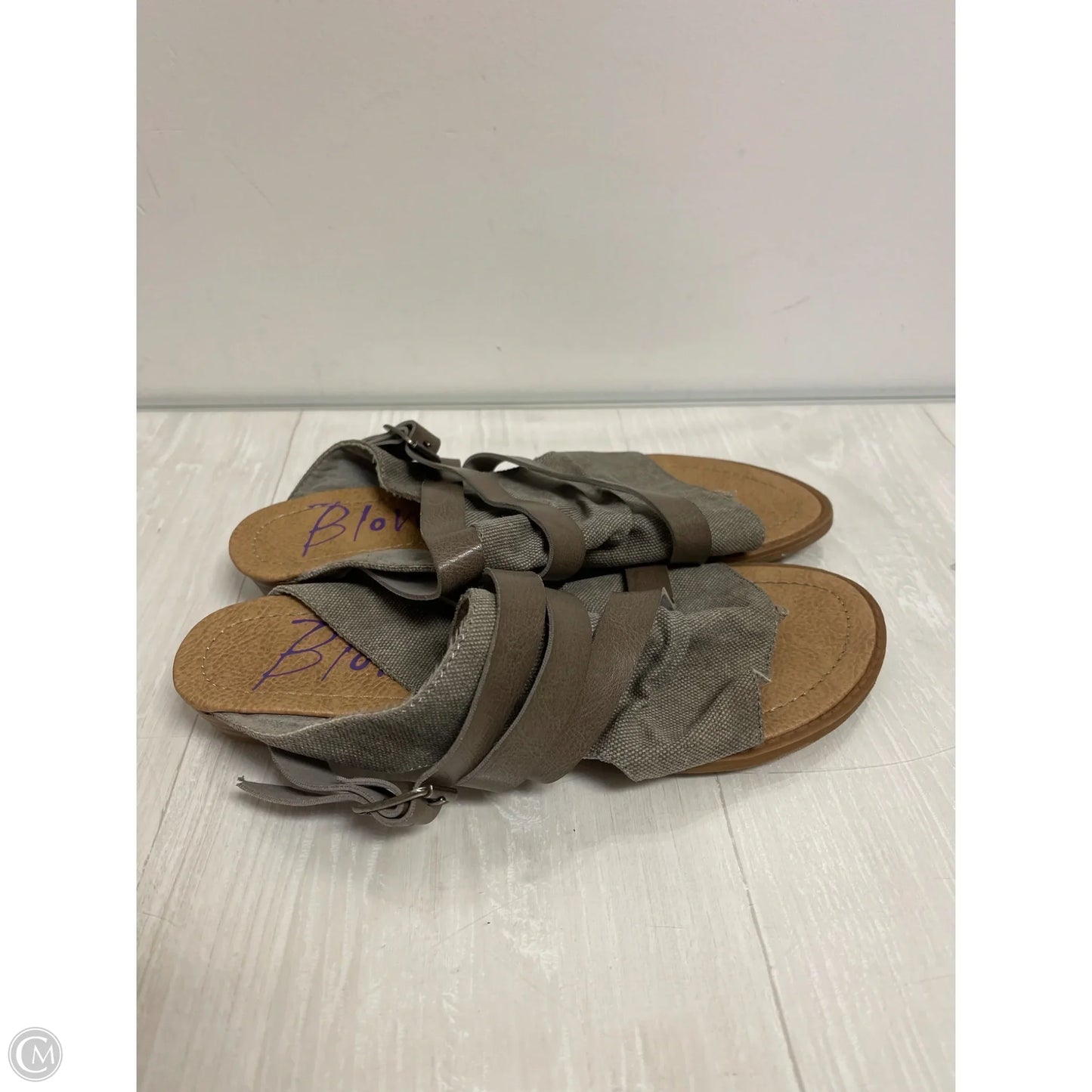 Sandals Flats By Blowfish In Grey, Size: 8