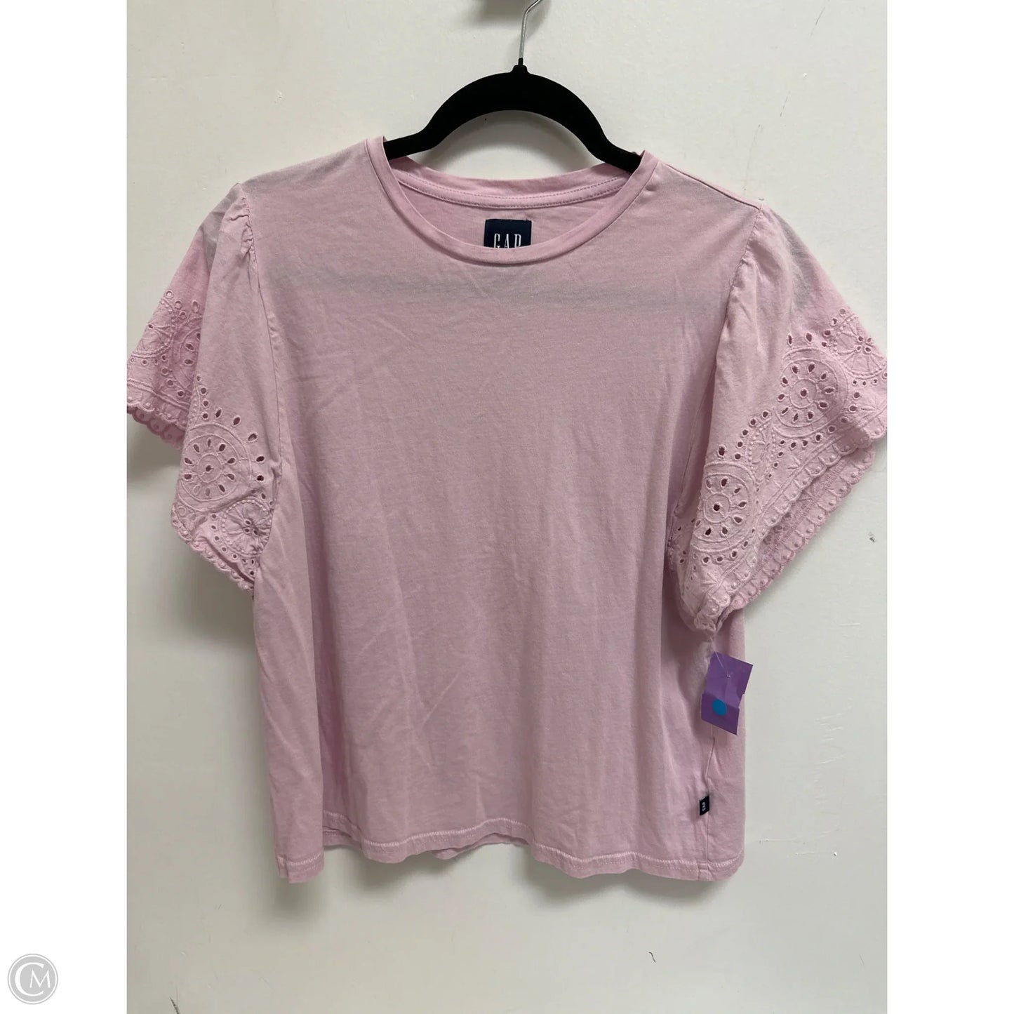 Top Short Sleeve By Gap In Pink, Size: L