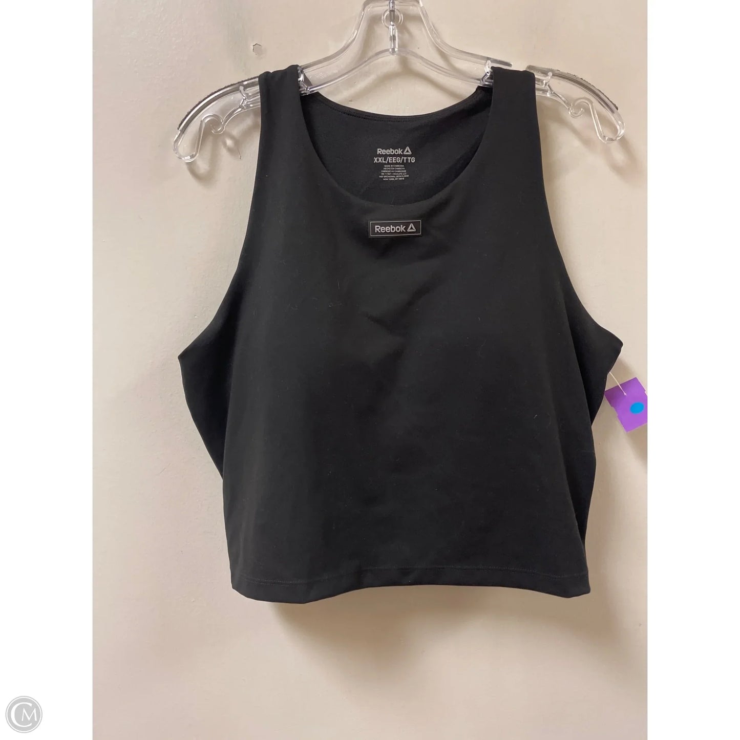 Athletic Bra By Reebok In Black, Size: 2x
