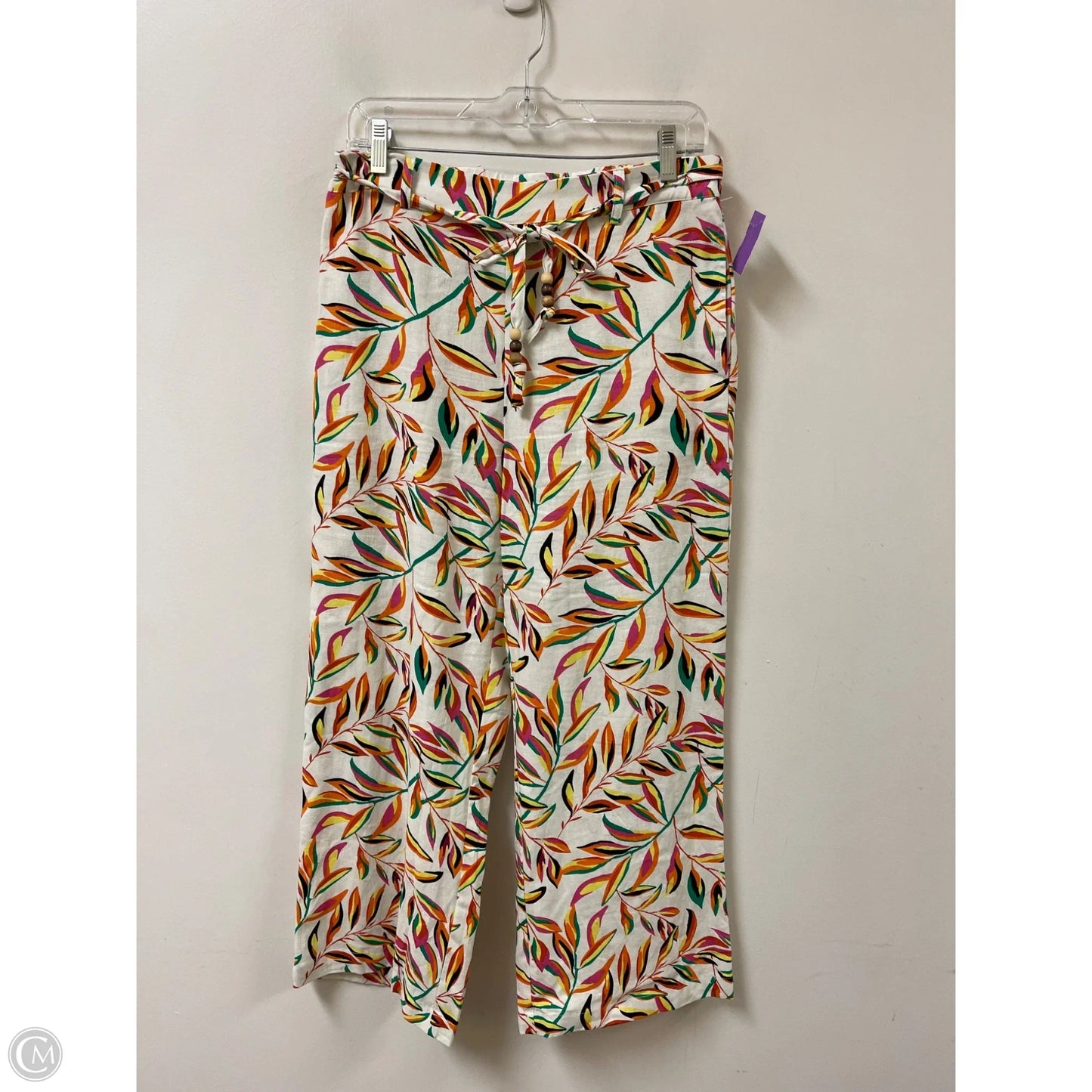 Pants Wide Leg By Calligraphie In Cream, Size: 8