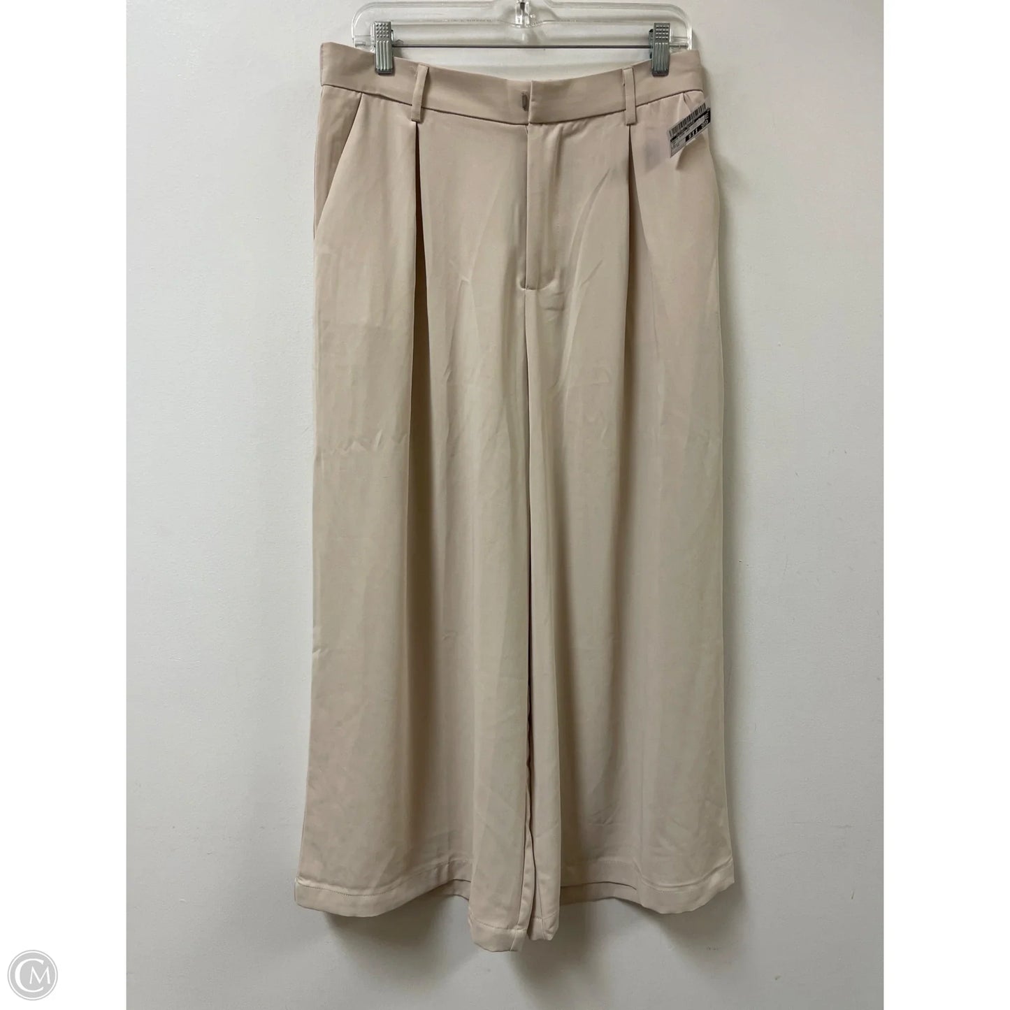 Pants Wide Leg By Clothes Mentor In Tan, Size: 12