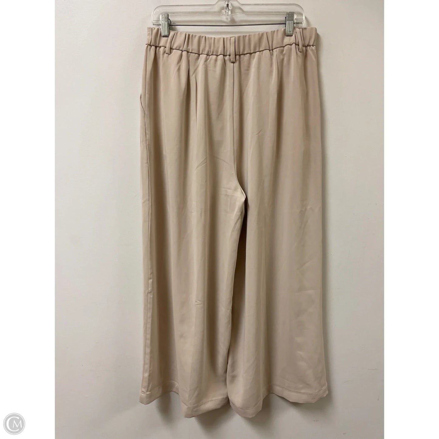 Pants Wide Leg By Clothes Mentor In Tan, Size: 12