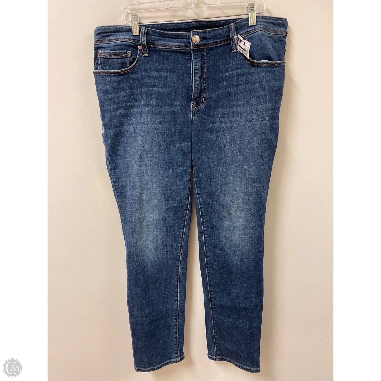Jeans Skinny By Seven 7 In Blue Denim, Size: 18