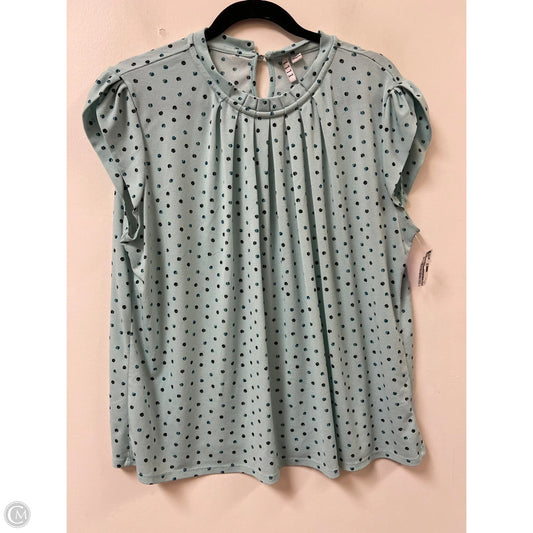 Top Sleeveless By Elle In Aqua, Size: Xl
