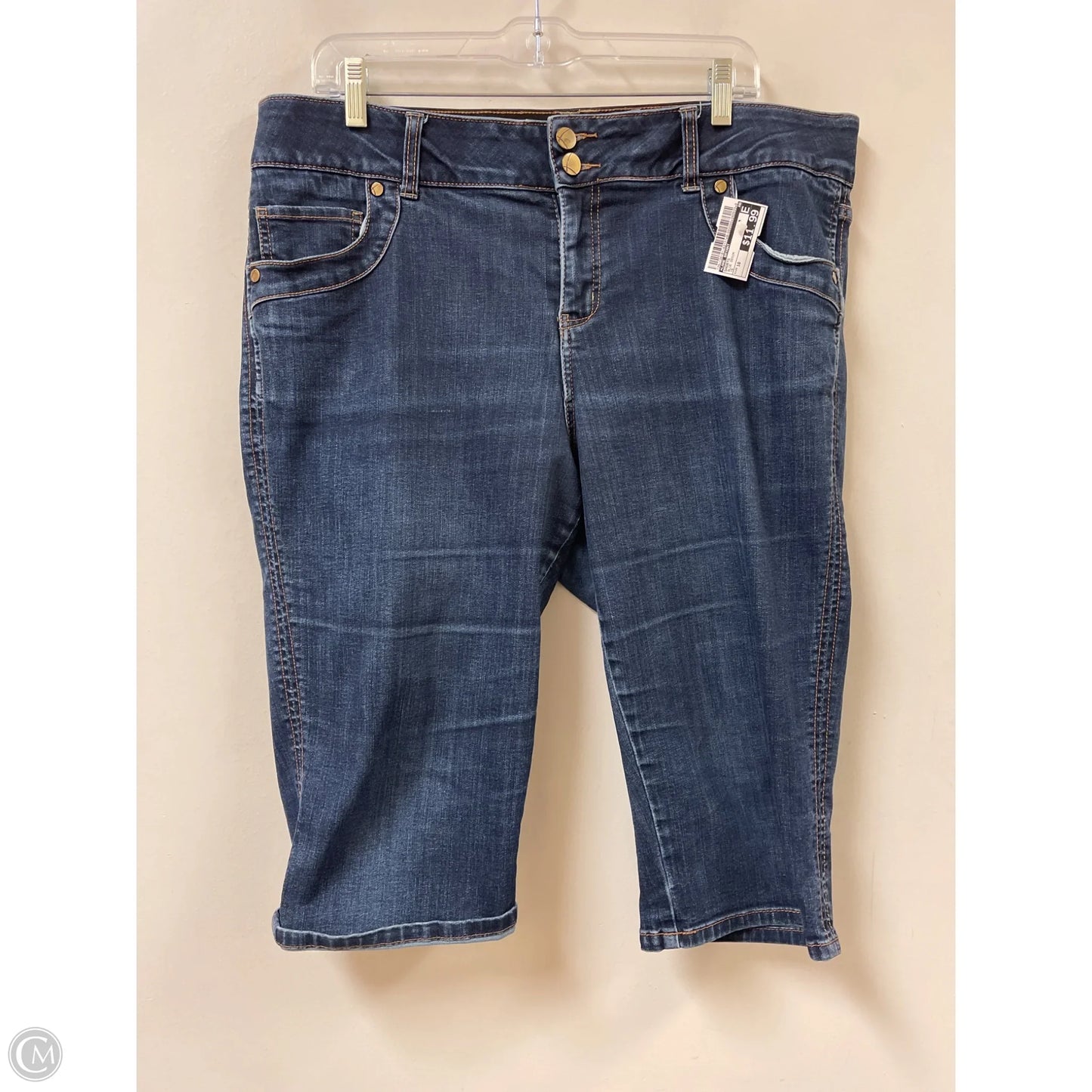 Shorts By Lane Bryant In Blue Denim, Size: 16