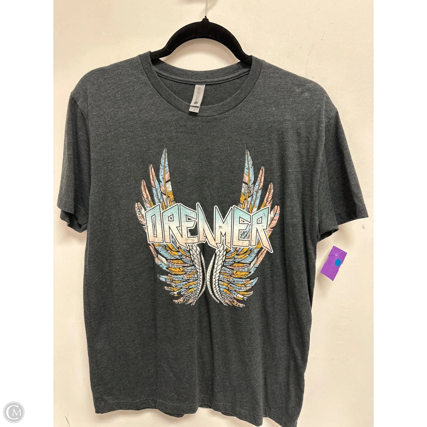 Top Short Sleeve By Next Level In Ivory, Size: M