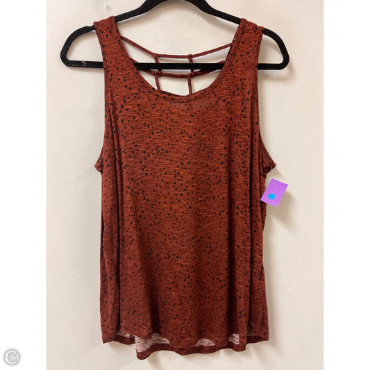 Top Sleeveless By Maurices In Orange, Size: L