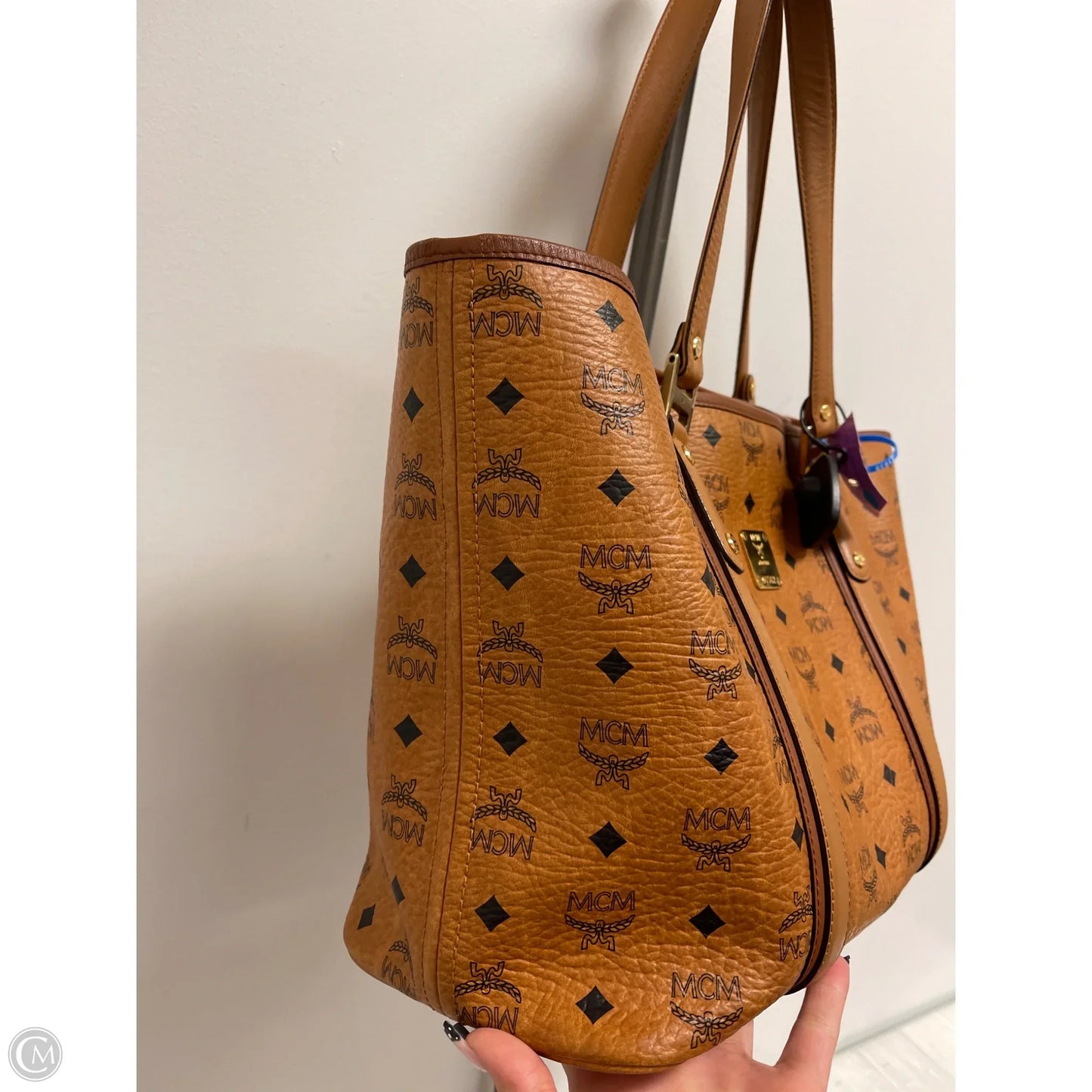 Handbag Luxury Designer By Mcm, Size: Large