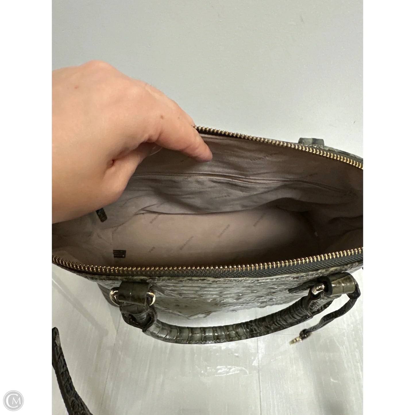 Handbag Designer By Brahmin, Size: Large
