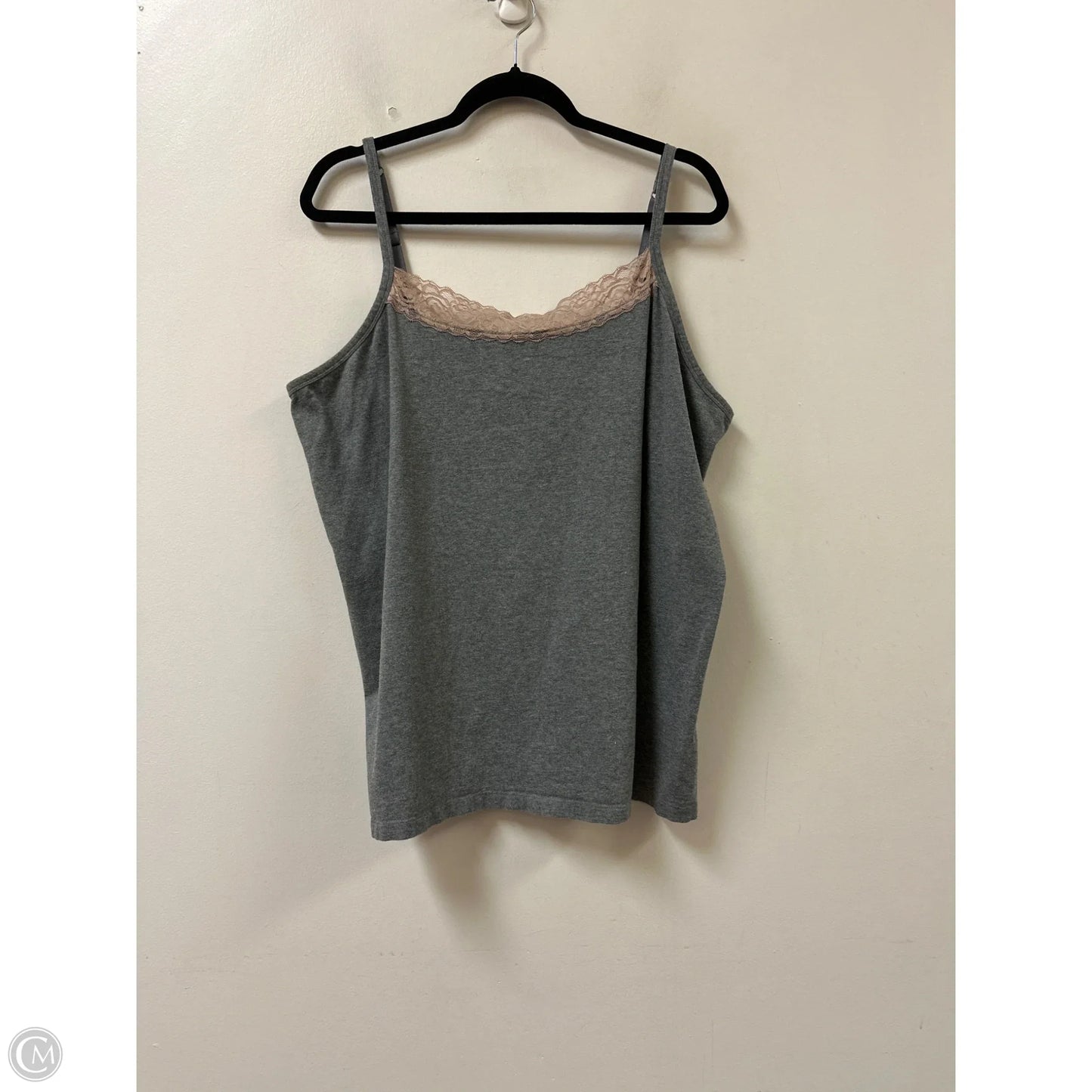 Top Cami By Catherines In Grey, Size: 2x
