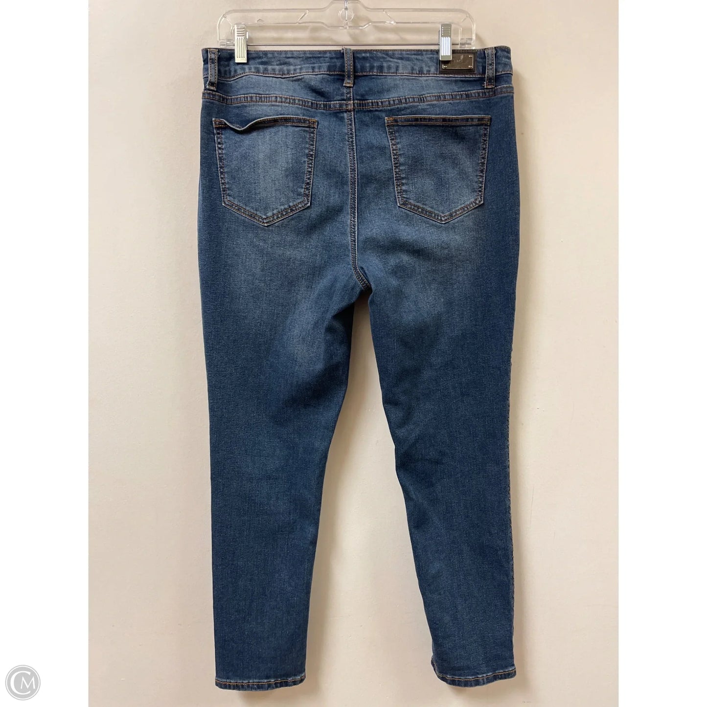 Jeans Skinny By Easel In Blue Denim, Size: 12