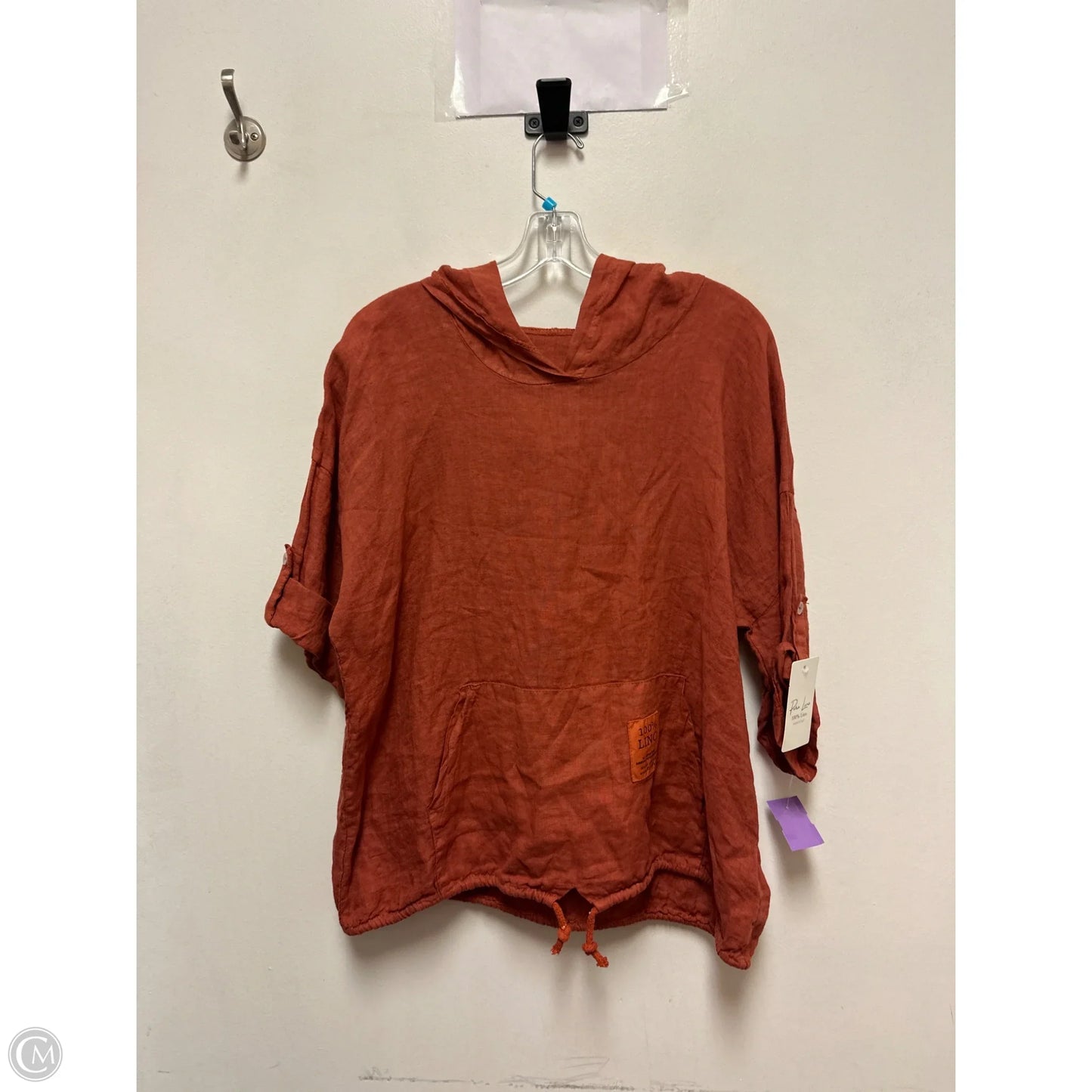 Top 3/4 Sleeve By Clothes Mentor In Orange, Size: S