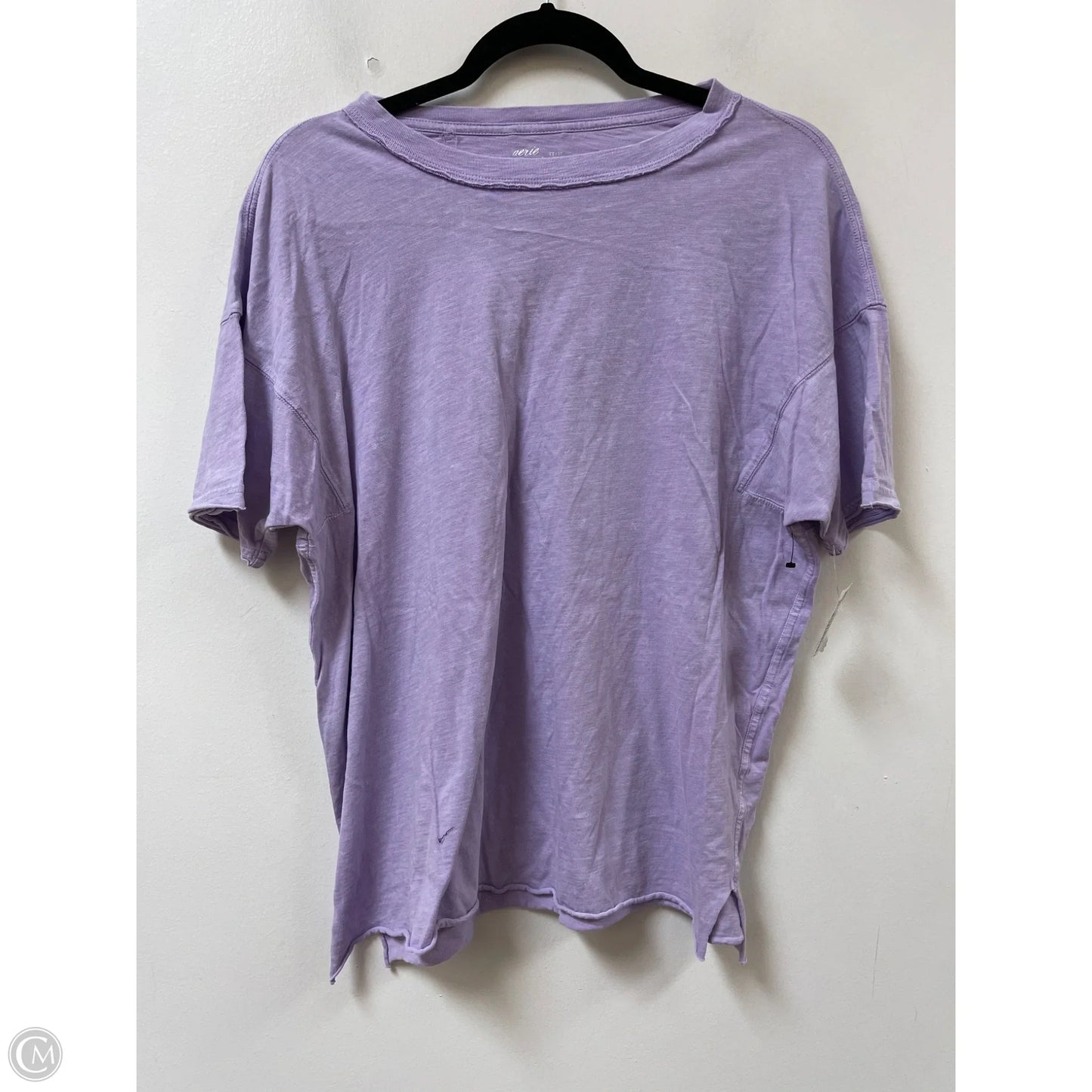 Top Short Sleeve By Aerie In Purple, Size: Xs