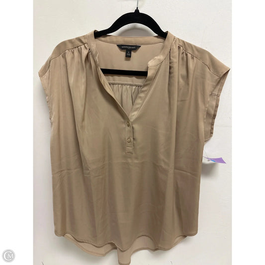 Top Short Sleeve By Banana Republic In Brown, Size: S