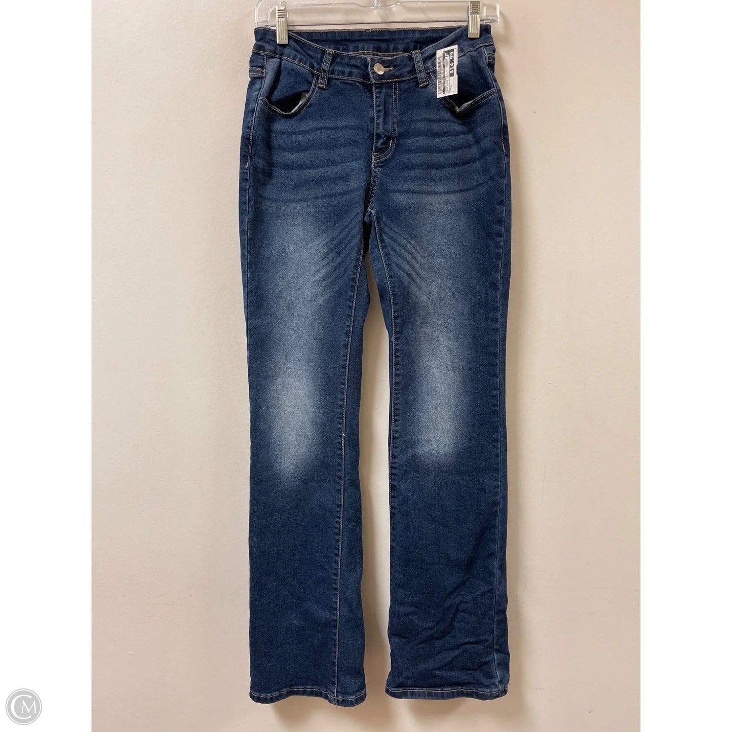 Jeans Flared By Clothes Mentor In Blue Denim, Size: 4
