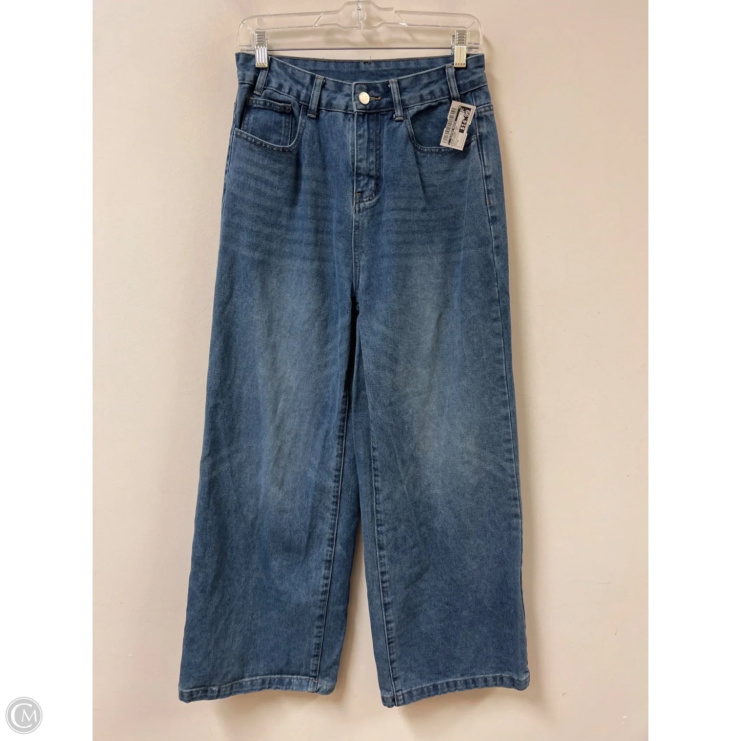 Jeans Wide Leg By Clothes Mentor In Blue Denim, Size: 4