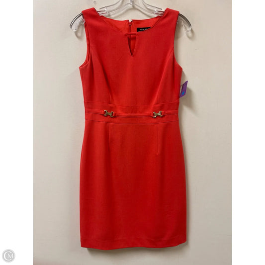 Dress Work By Tahari By Arthur Levine In Orange, Size: S