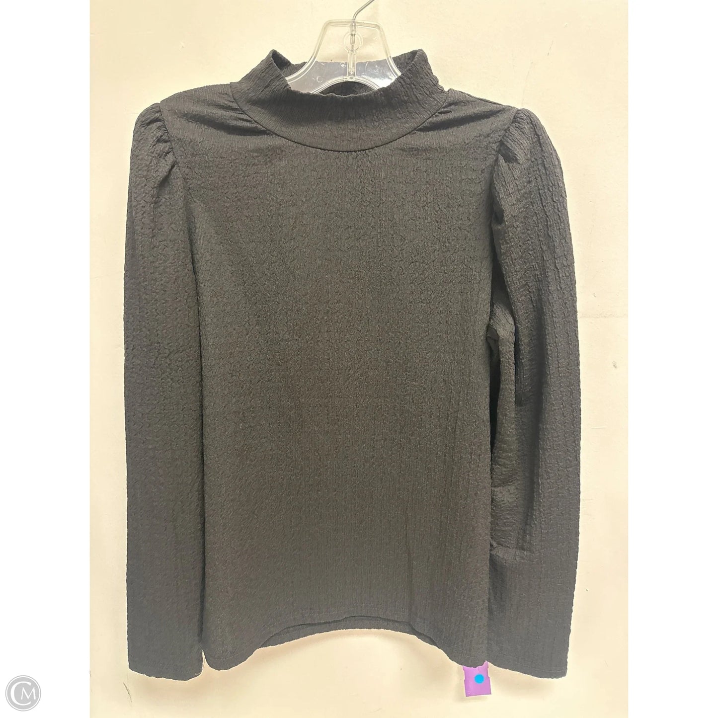 Top Long Sleeve By Modern Works In Black, Size: L