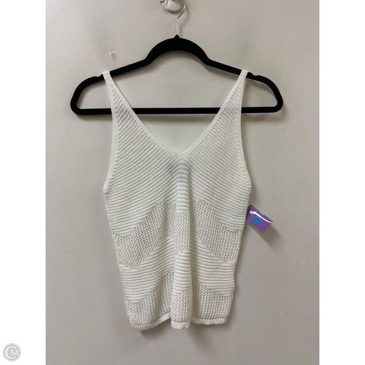 Top Sleeveless By Express In White, Size: S