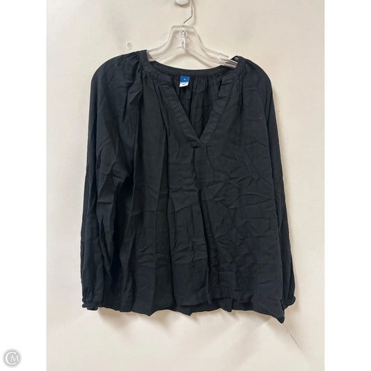 Top Long Sleeve By Old Navy In Black, Size: M