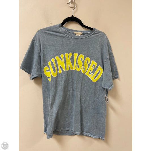 Top Short Sleeve By Altard State In Blue, Size: S