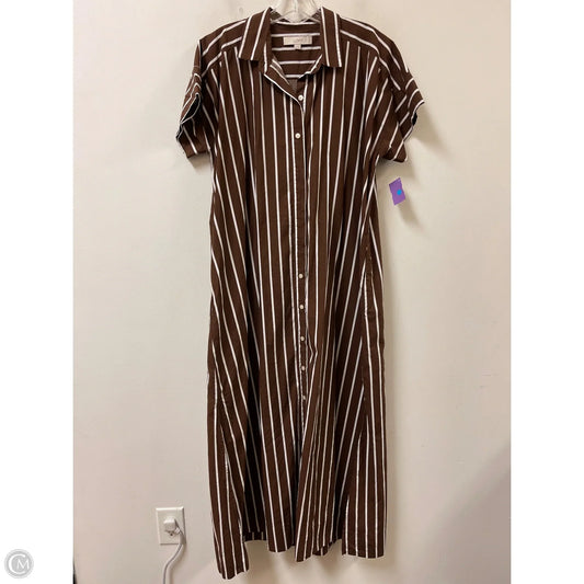 Dress Casual Maxi By Loft In Brown, Size: M
