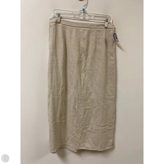 Skirt Midi By Old Navy In Tan, Size: 8