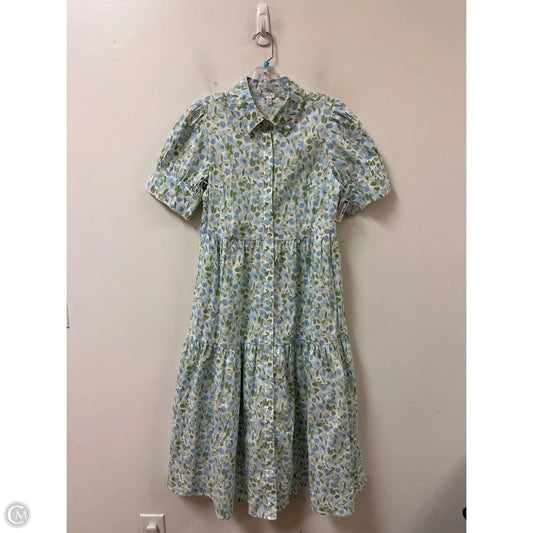 Dress Party Midi By Crown And Ivy In Blue & Green, Size: S