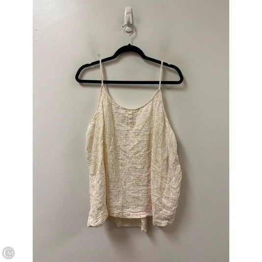 Top Sleeveless By Soma In Cream, Size: 2x