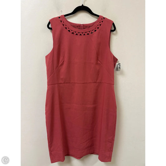 Dress Work By Loft In Coral, Size: 2x