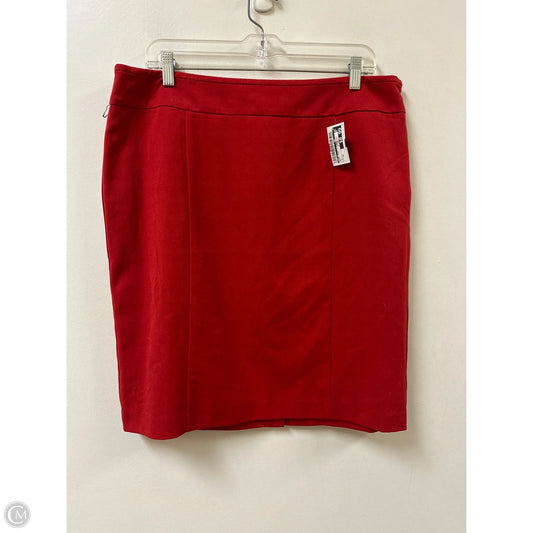 Skirt Mini & Short By Apt 9 In Red, Size: 16