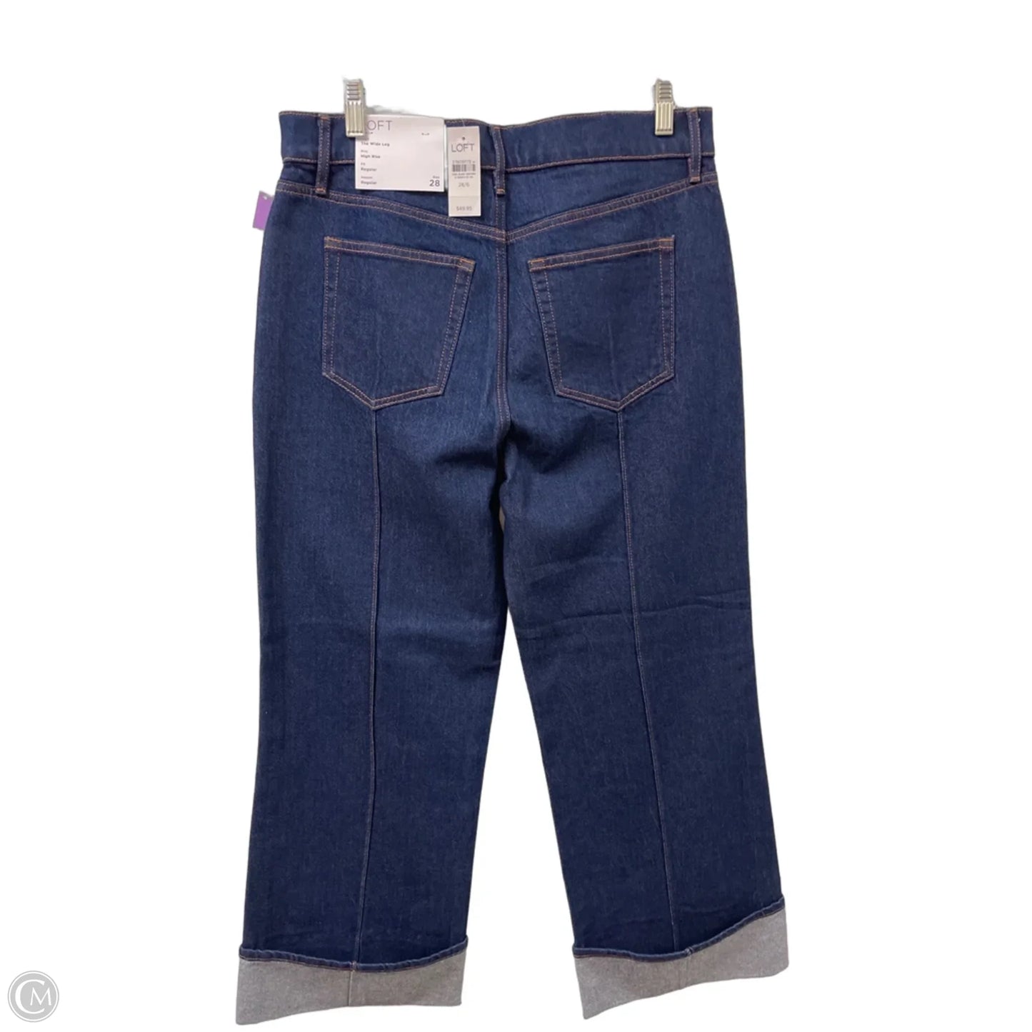 Jeans Wide Leg By Loft In Blue Denim, Size: 6