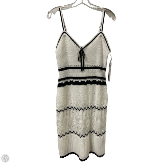 Dress Casual Short By Madden Nyc In Black & Cream, Size: M