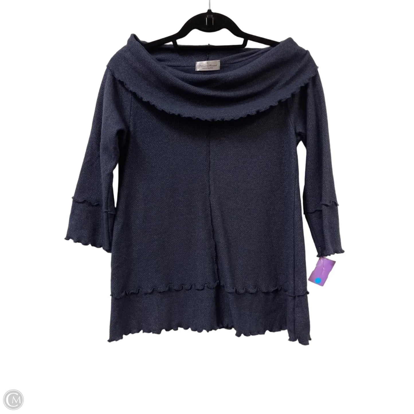 Top Long Sleeve By Clothes Mentor In Navy, Size: S