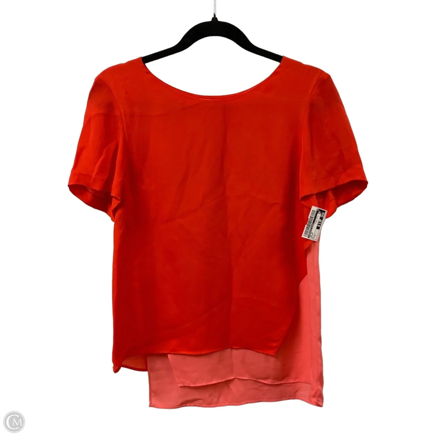 Top Short Sleeve By Veronica Beard In Orange, Size: S