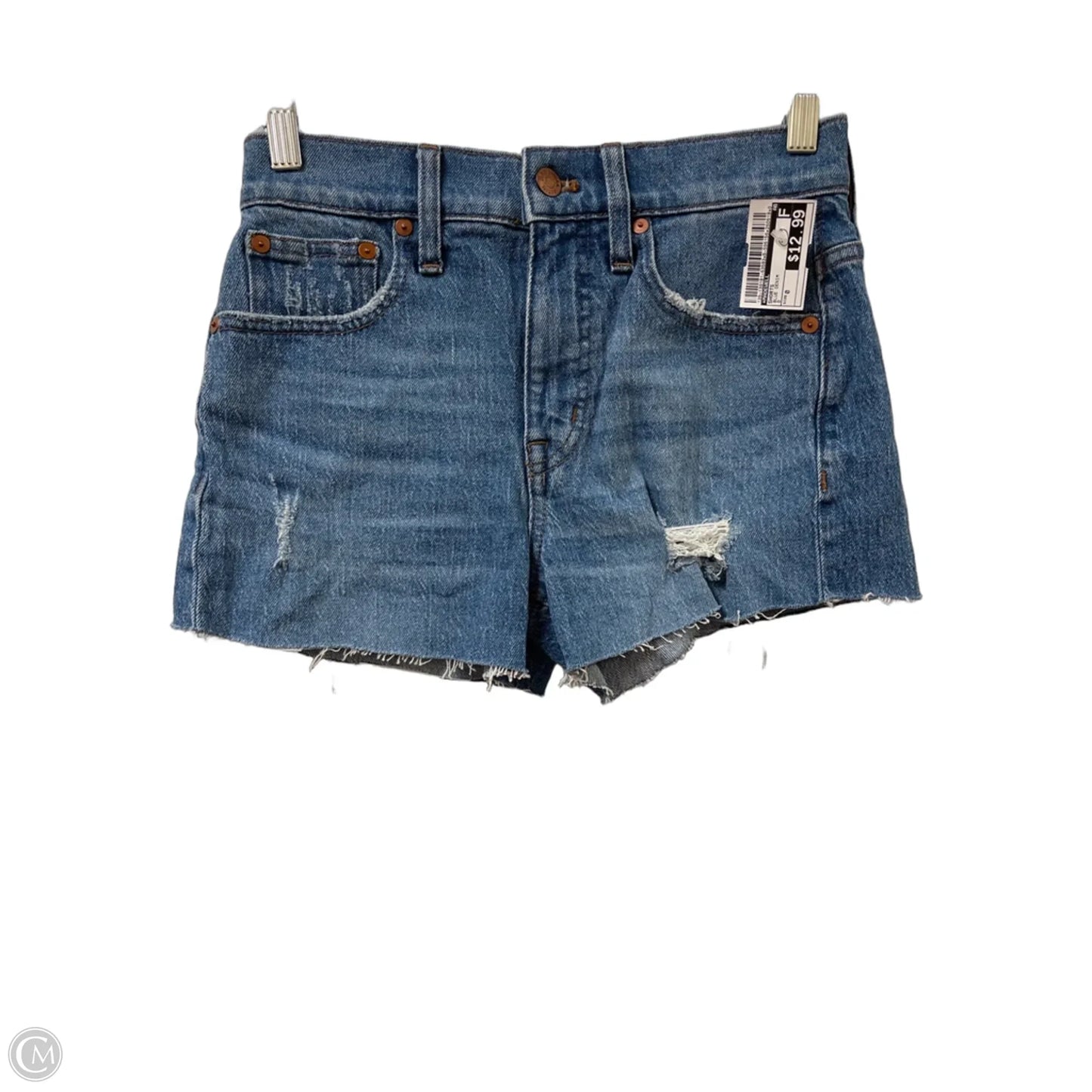 Shorts By Madewell In Blue Denim, Size: 0