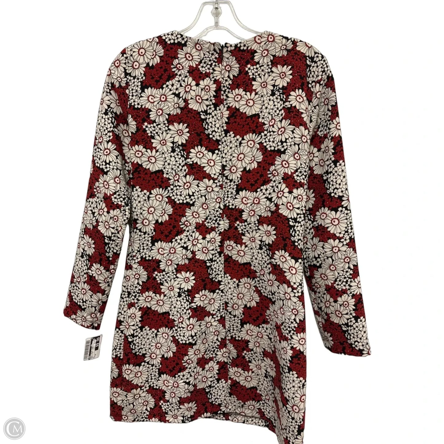 Dress Casual Short By Zara In Cream & Red, Size: Xs
