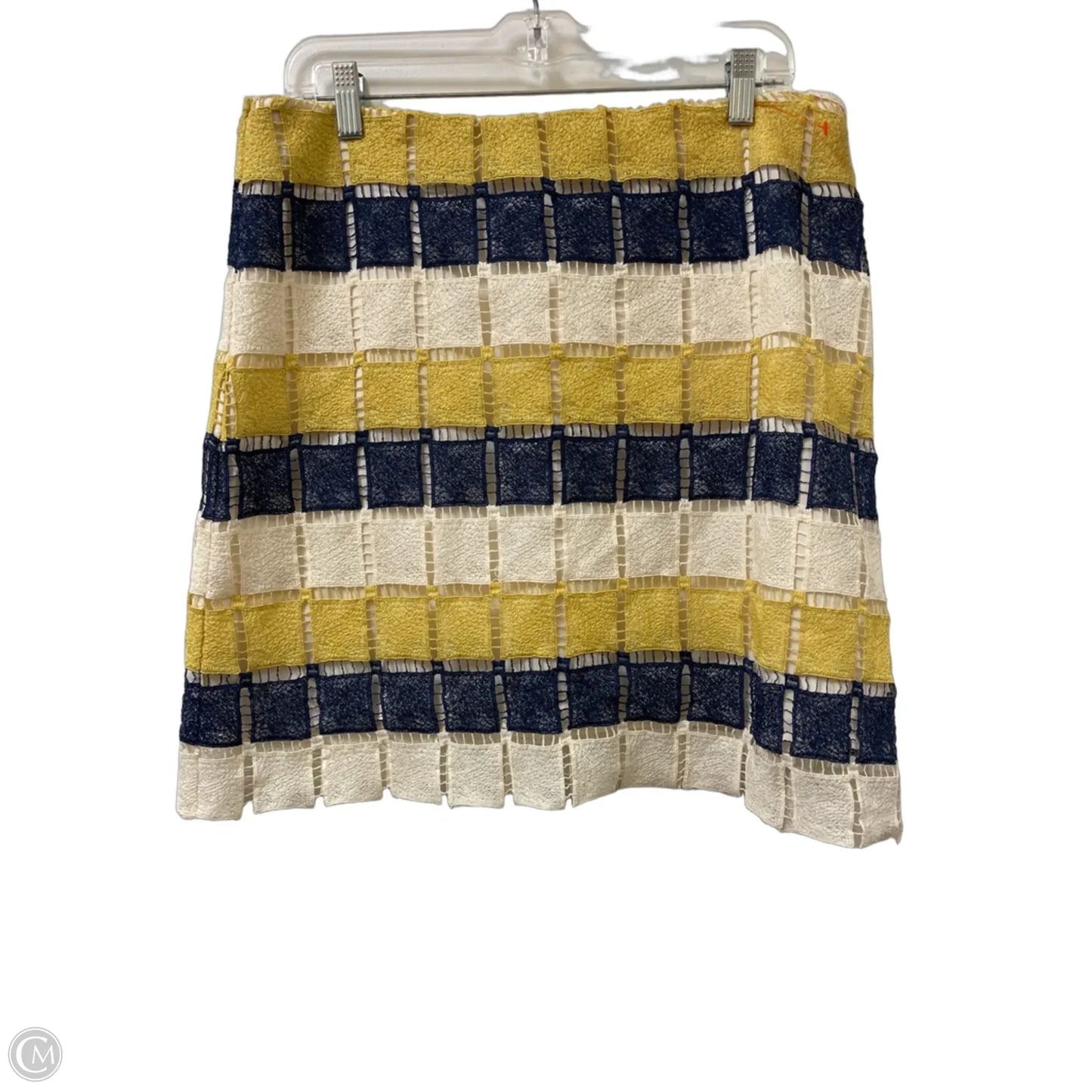 Skirt Mini & Short By Hutch In Blue & Yellow, Size: 12