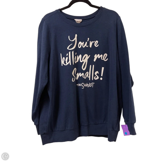 Sweater By Clothes Mentor In Navy, Size: 2x
