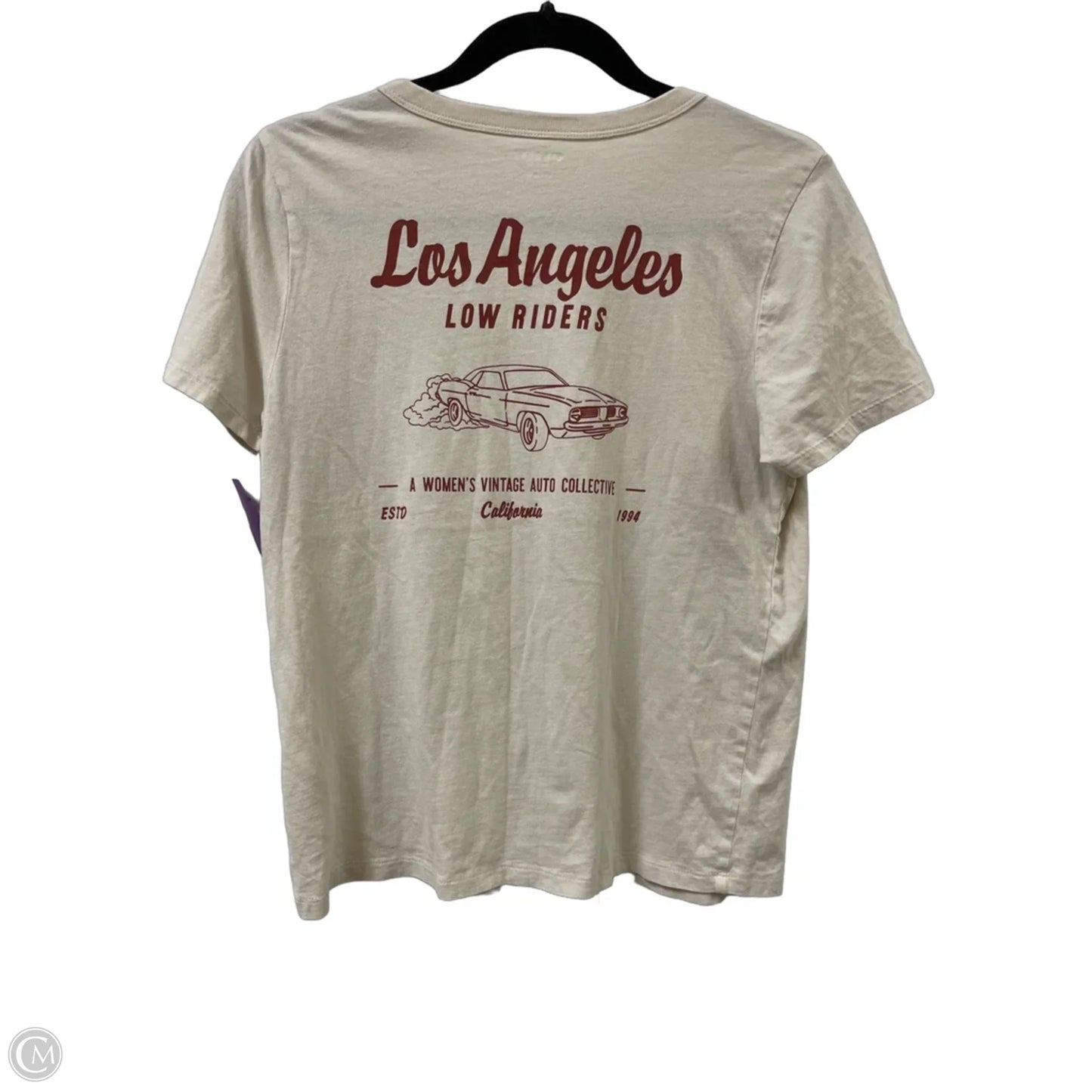 Top Short Sleeve By Old Navy In Cream, Size: S