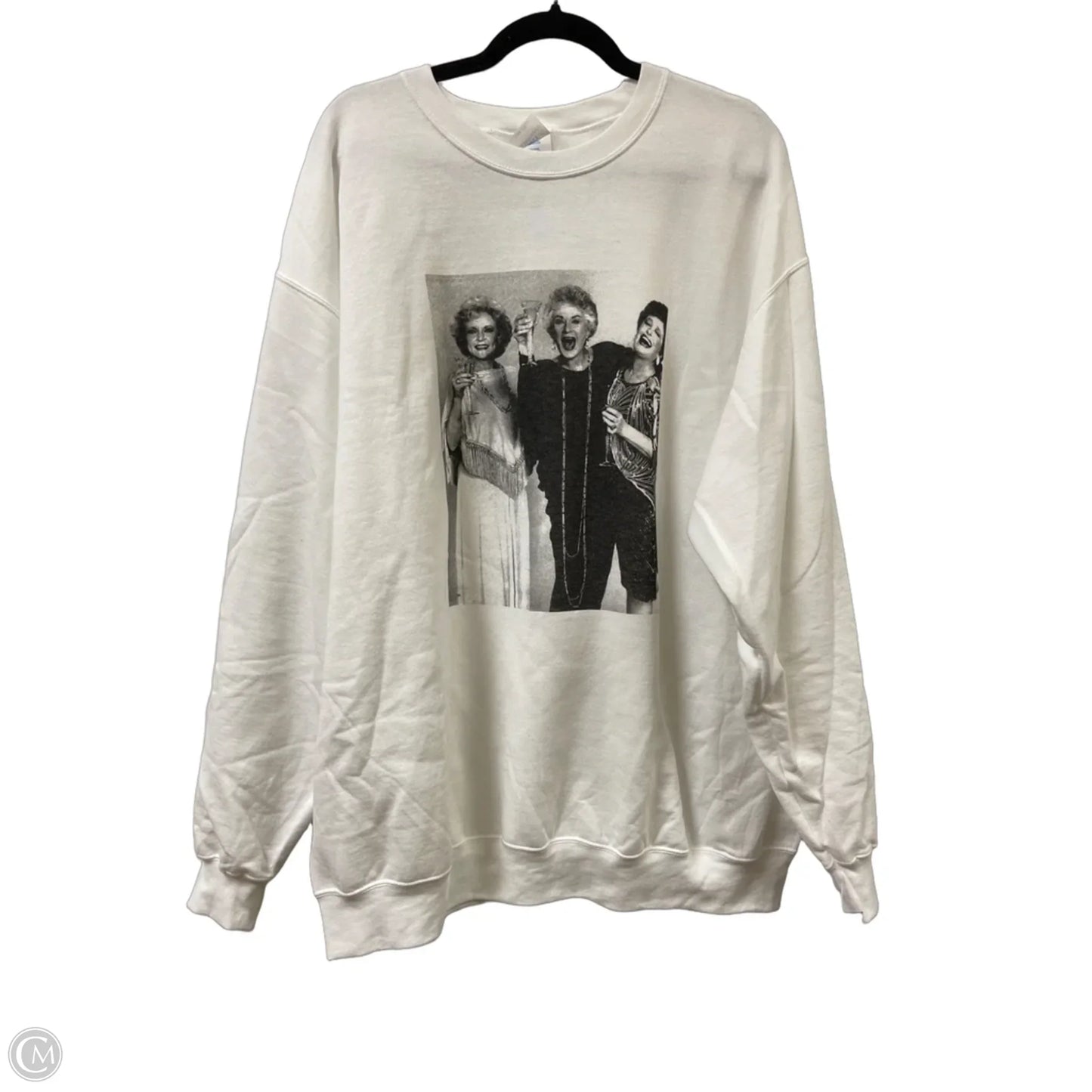 Sweater By Port & Company In White, Size: 2x