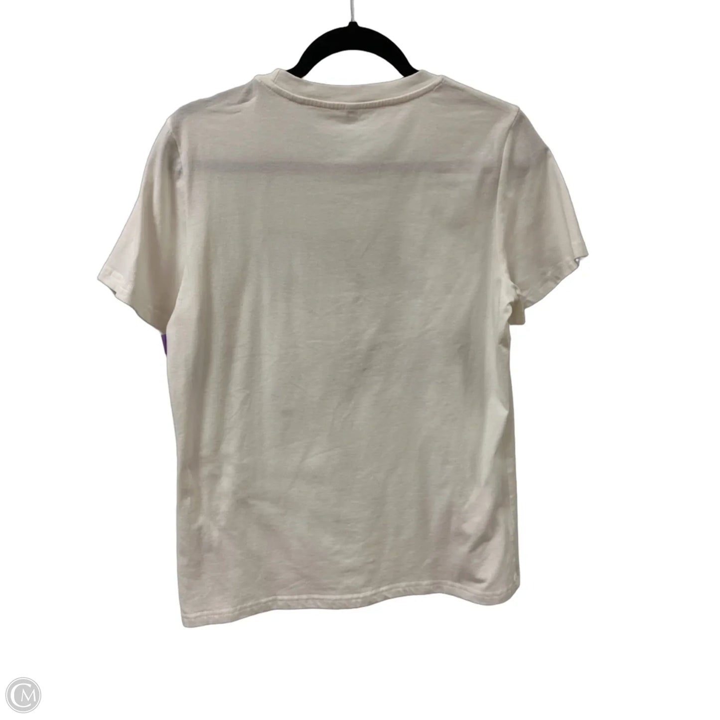 Top Short Sleeve Basic By Clothes Mentor In Cream, Size: M
