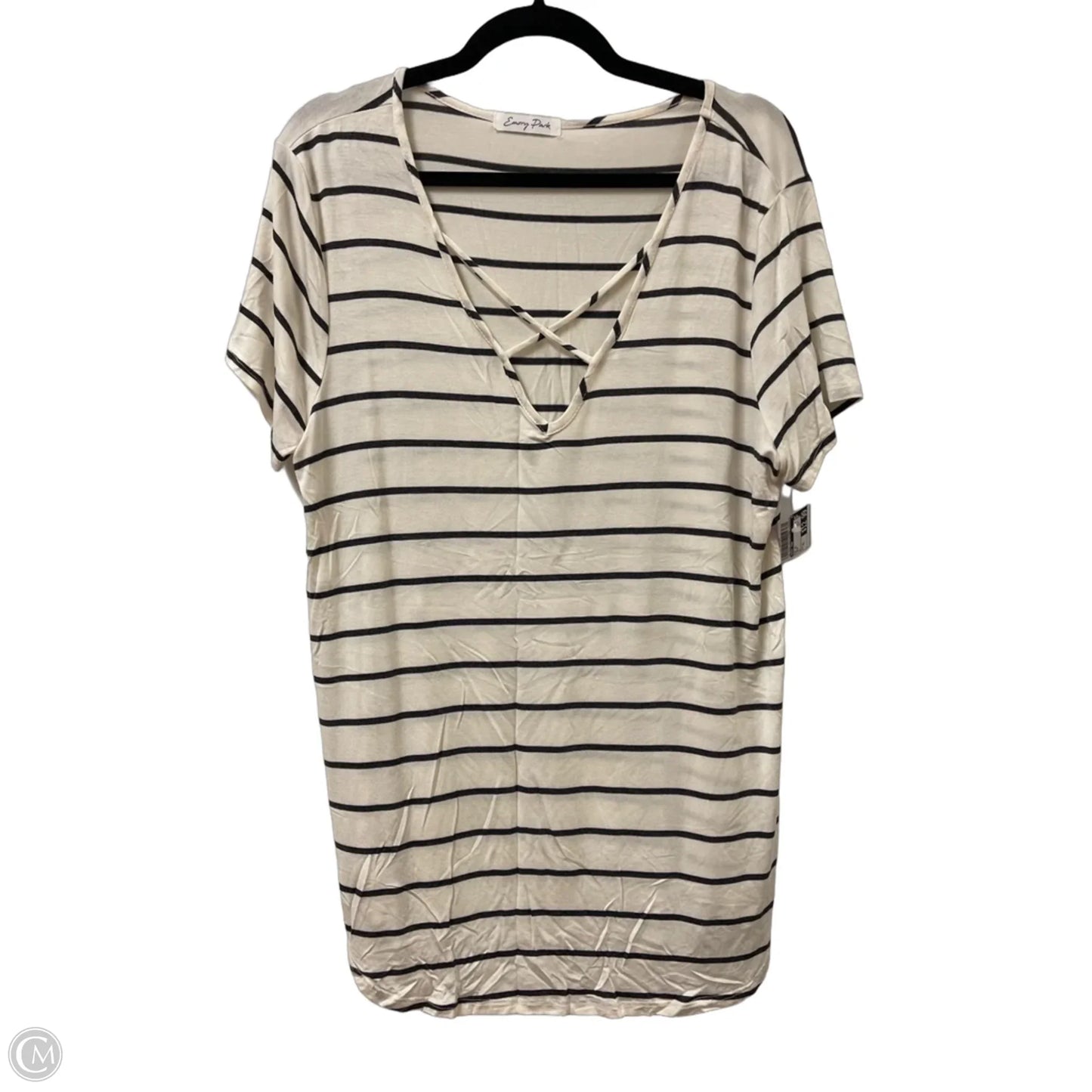 Top Short Sleeve By Emory Park In Cream, Size: Xl