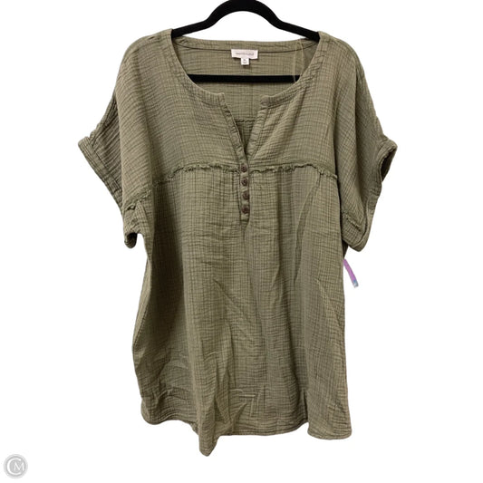 Top Short Sleeve By West Bound In Green, Size: Xl