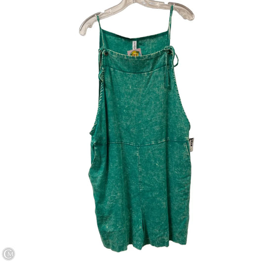Romper By Zenana In Green, Size: Xl