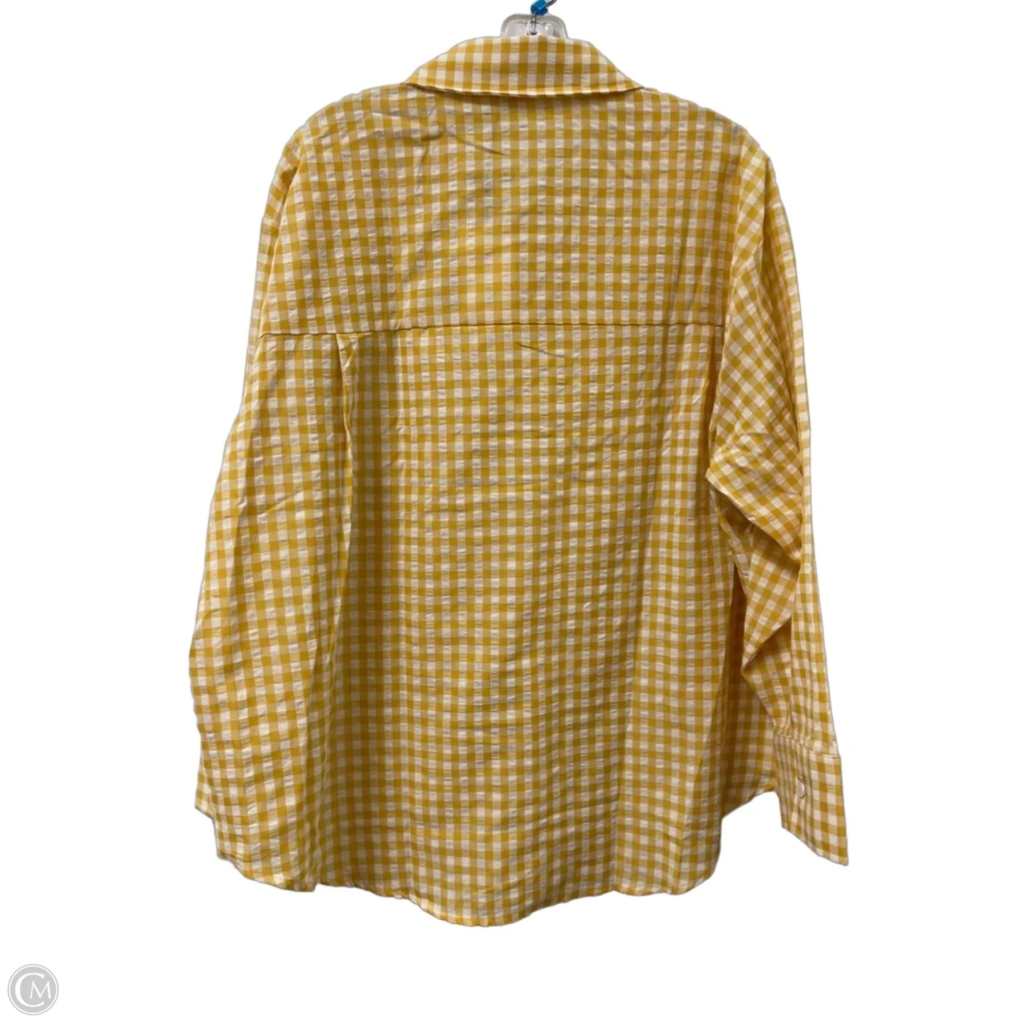 Blouse Long Sleeve By Mimosa In Yellow, Size: S