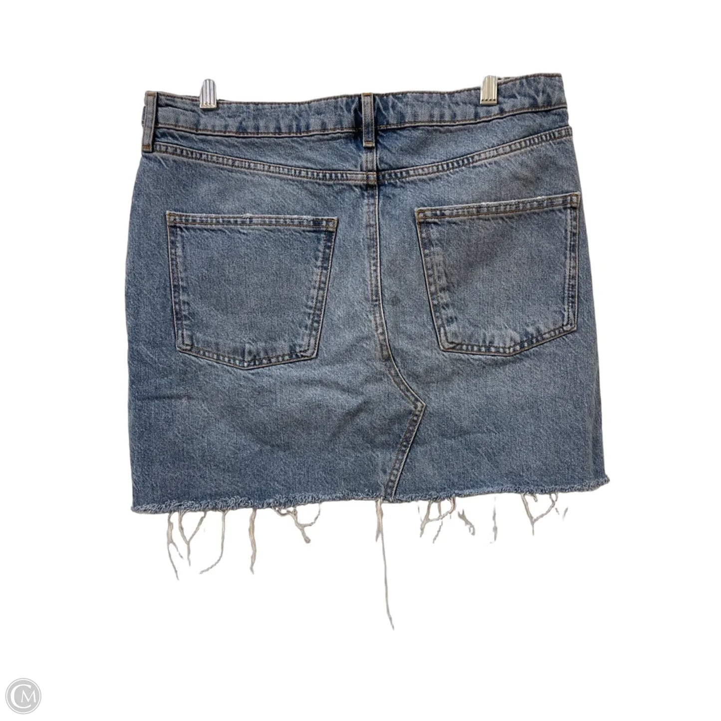 Skirt Mini & Short By Zara In Blue Denim, Size: 16