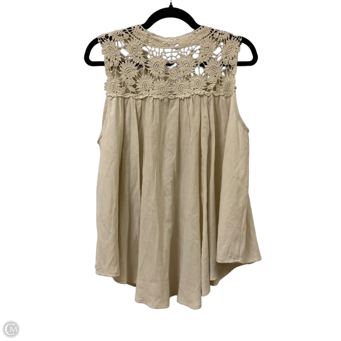 Top Sleeveless By Molly Bracken In Cream, Size: M